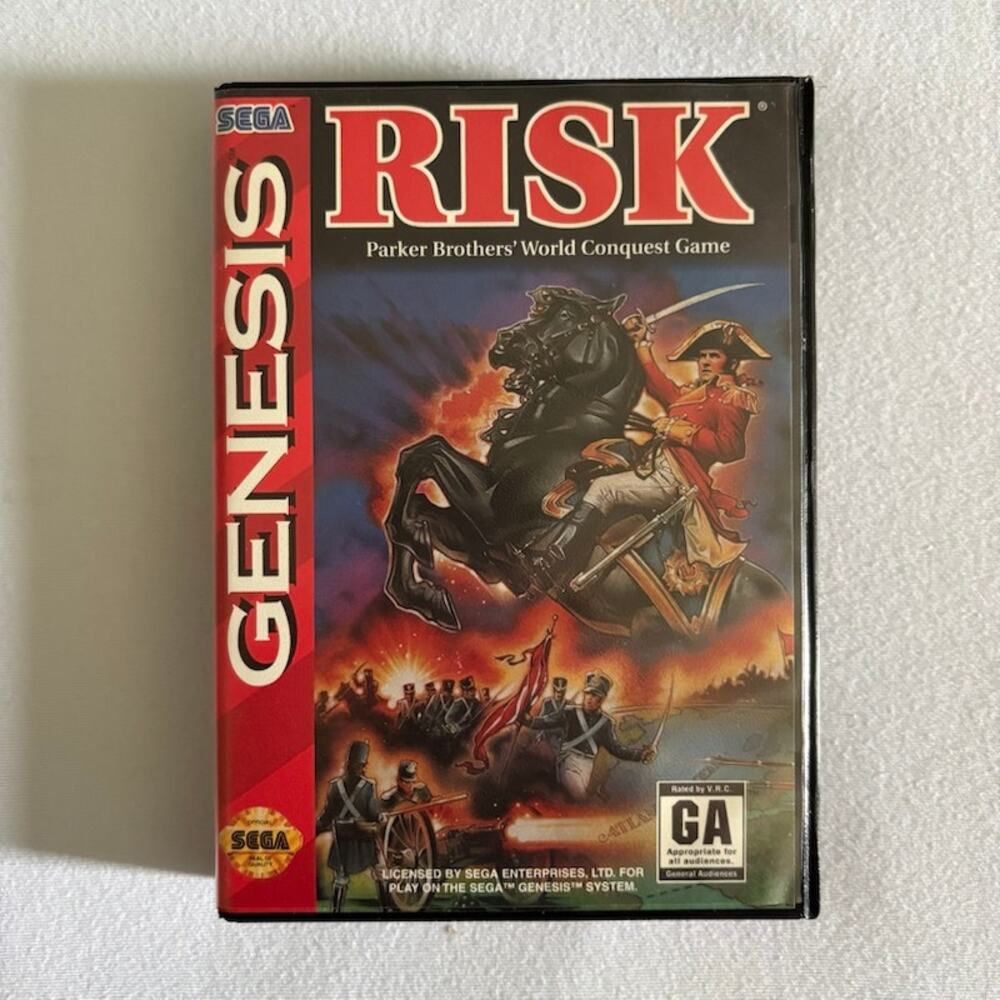 Risk (Sega Genesis 1994) Parker Brothers CIB Clamshell Tested Works